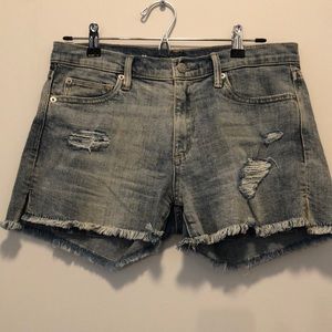 Distressed Jean Shorts